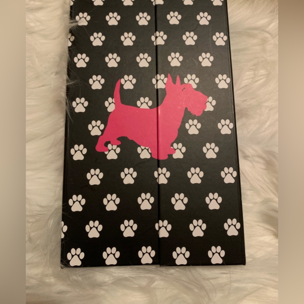 JUICY COUTURE trifold Scotty Dog print planner LNWOT